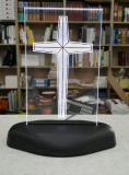 LED cross stand on table